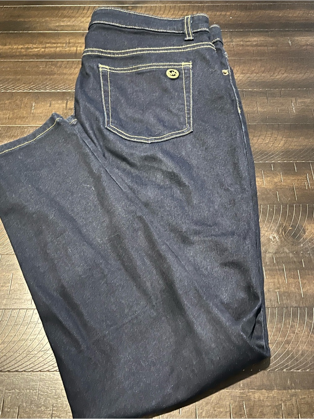 Women's MK Michael Kors Dark Blue Stretch Jeans Izzy Skinny size 14
